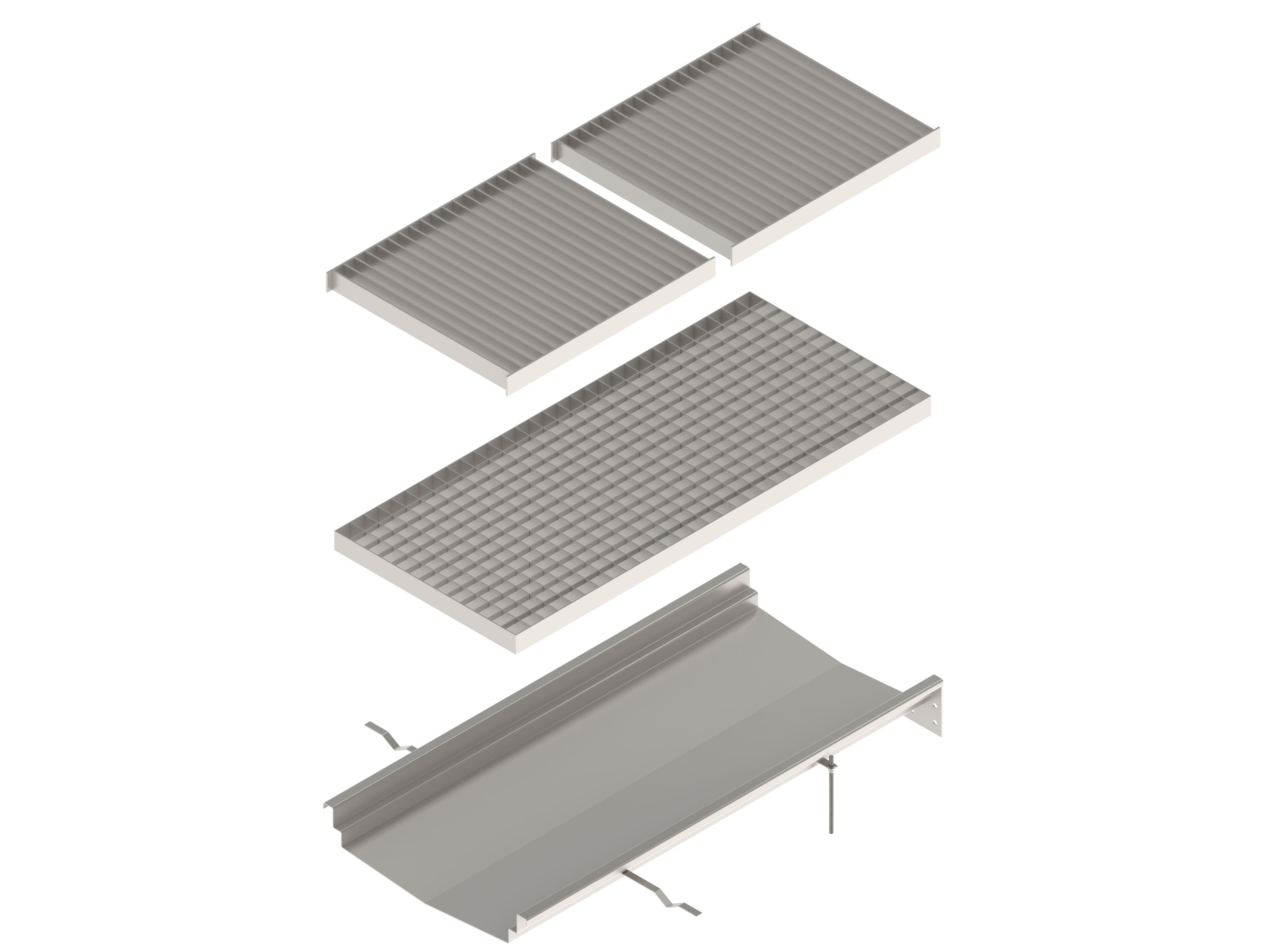 Лоток водоотводный из нержавеющей стали Евро 350